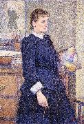 Theo Van Rysselberghe Anna Boch in her Atelier painting